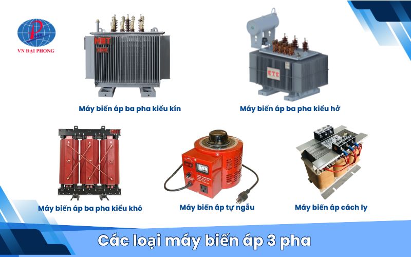 Các loại máy biến áp 3 pha