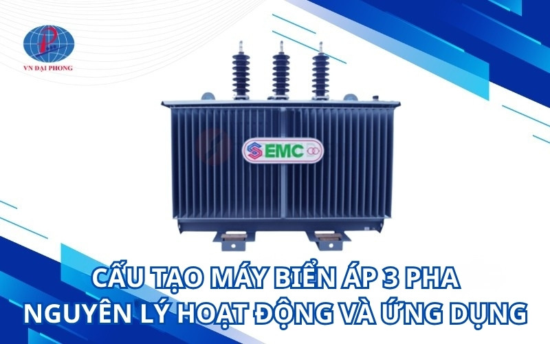 Cấu tạo máy biến áp 3 pha, nguyên lý hoạt động và ứng dụng